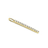 The Sis Kiss Bling Bar Charm Gold Necklace Charm The Sis Kiss