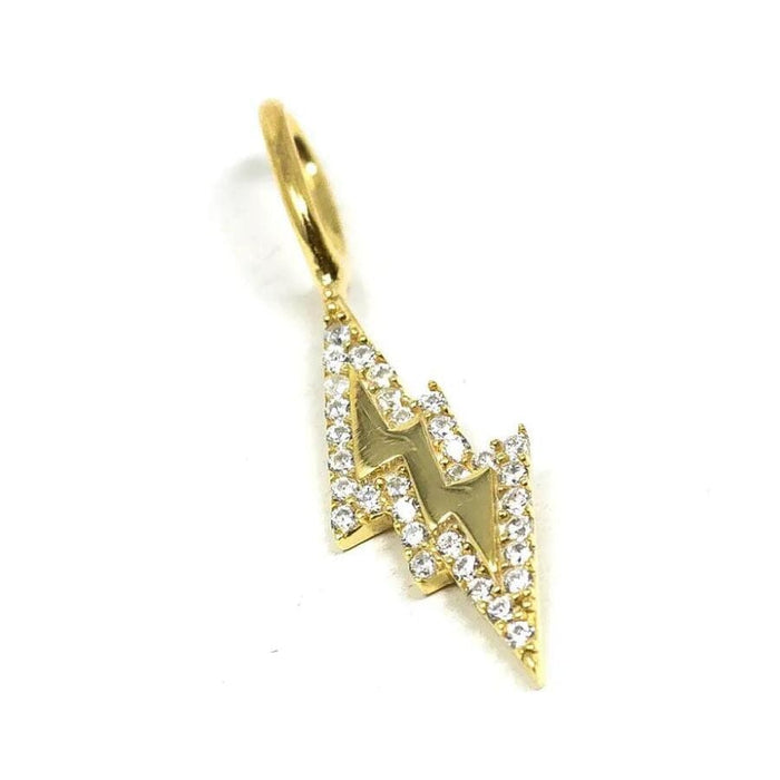 The Sis Kiss Lovestruck Bolt Charm Gold Necklace Charm The Sis Kiss
