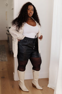 Thought That Counts Faux Leather Shorts Womens Ave Shops 