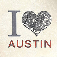 Tipsy Coasters coaster Tipsy Coasters I Heart Austin 