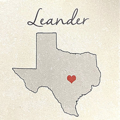 Tipsy Coasters coaster Tipsy Coasters Love Your Town - Leander