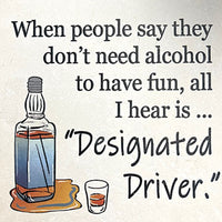 Tipsy Coasters coaster Tipsy Coasters Designated Driver 