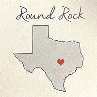 Tipsy Coasters coaster Tipsy Coasters Love Your Town - Round Rock 