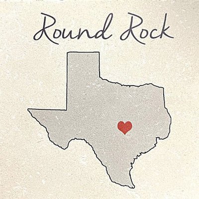 Tipsy Coasters coaster Tipsy Coasters Love Your Town - Round Rock