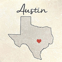 Tipsy Coasters coaster Tipsy Coasters Love Your Town - Austin 