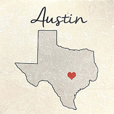 Tipsy Coasters coaster Tipsy Coasters Love Your Town - Austin