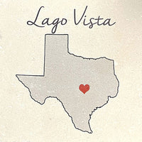 Tipsy Coasters coaster Tipsy Coasters Love Your Town - Lago Vista 