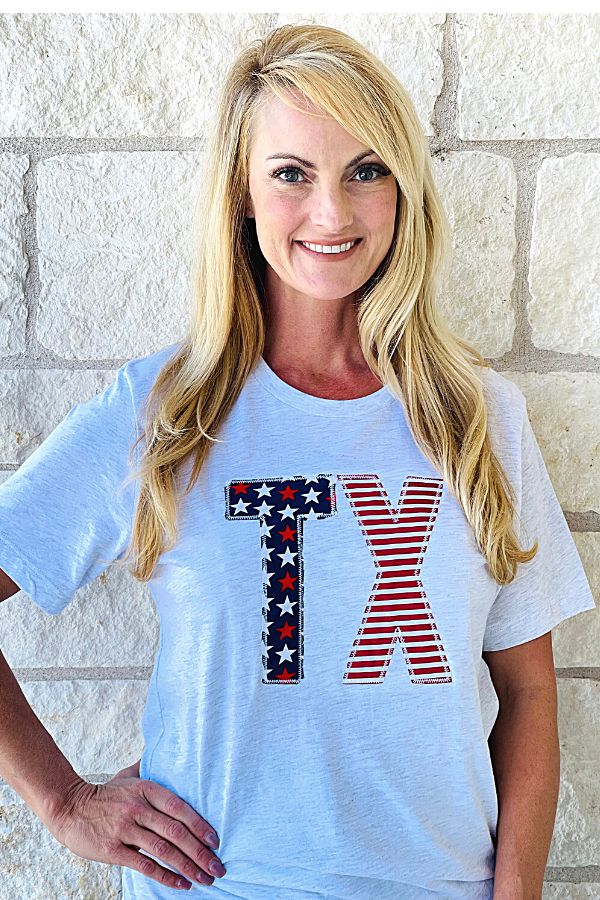 TX Stars and Stripes T-Shirt Juneberry Boutique 