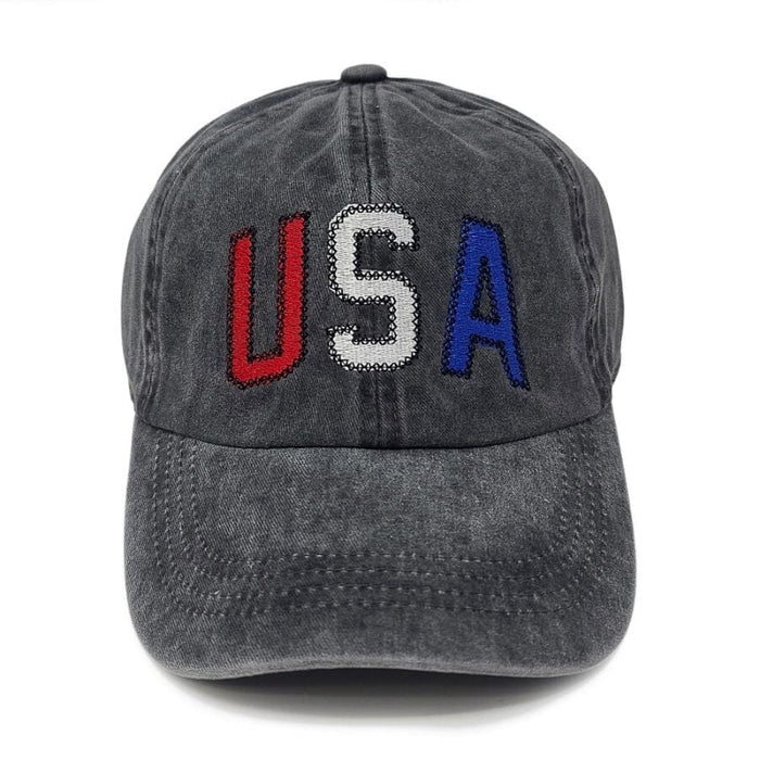 'USA' Embroidered Baseball Cap Hat Judson & Co 