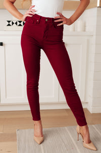Wanda High Rise Control Top Skinny Jeans Scarlet Womens Ave Shops 