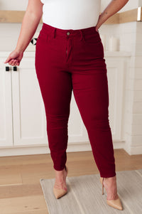 Wanda High Rise Control Top Skinny Jeans Scarlet Womens Ave Shops 