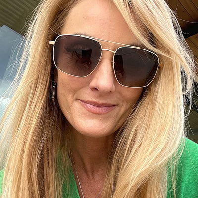 WearMe Pro Johnson Gold and Brown Sunglasses Sunglasses WearMe Pro