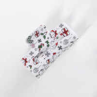 White Rectangle Christmas Themed Hair Clip hair accessories Judson & Co 
